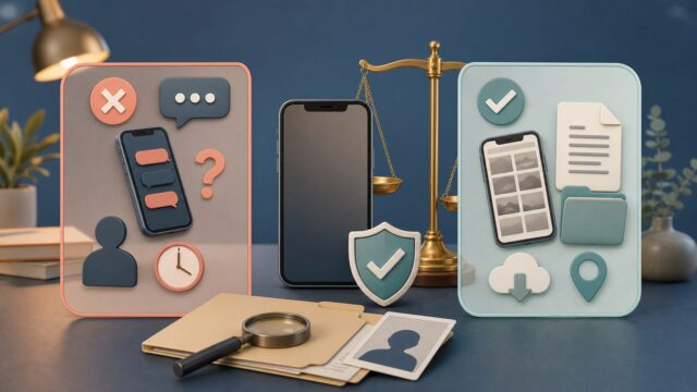 夫がスマホを隠す
