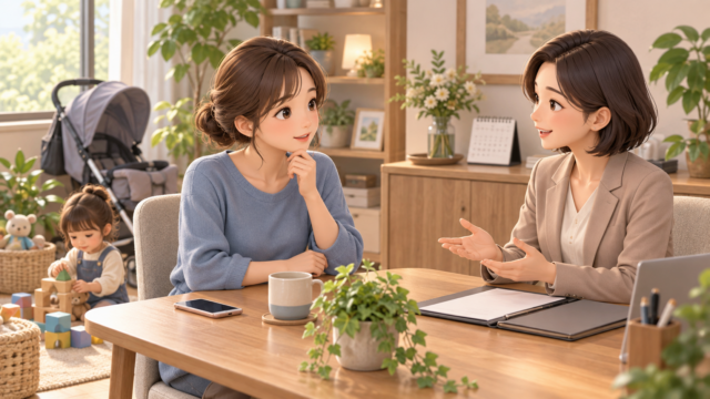 子ども連れでも相談できる？
